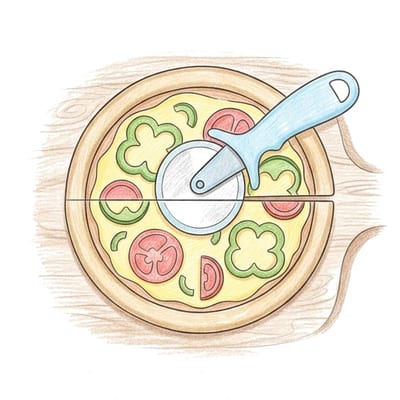 Pizza Cutting Wheel, colored example