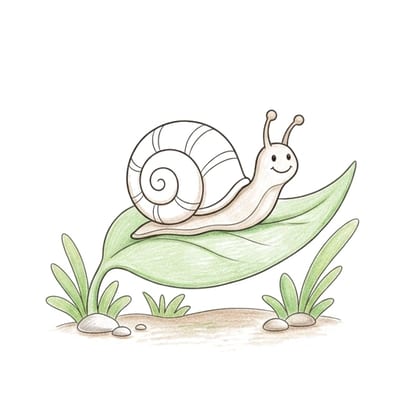 Snail Leaf Trail, colored example