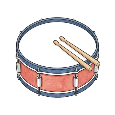 Big Music Drum, colored example
