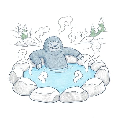 Yeti Hot Spring, colored example