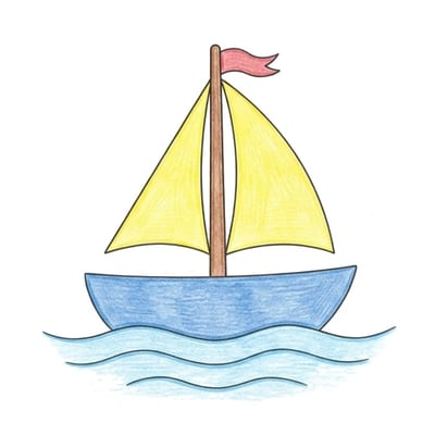 Sailboat Breeze, colored example