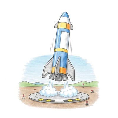 Booster Landing Pad, colored example