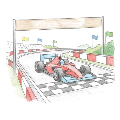 Checkerboard Finish, colored example