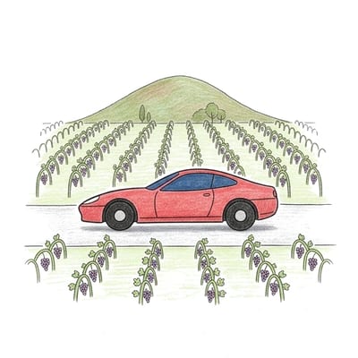 Ferrari Vineyard Lane, colored example