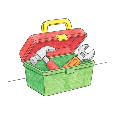 Toy Tool Box, colored example