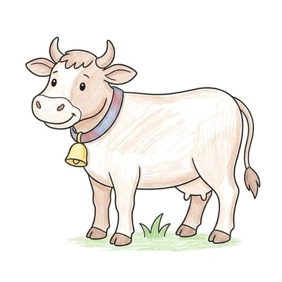 Cow Bell Stand, colored example
