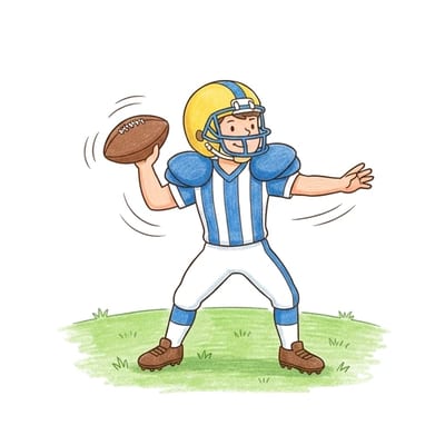 Quarterback Pass, colored example