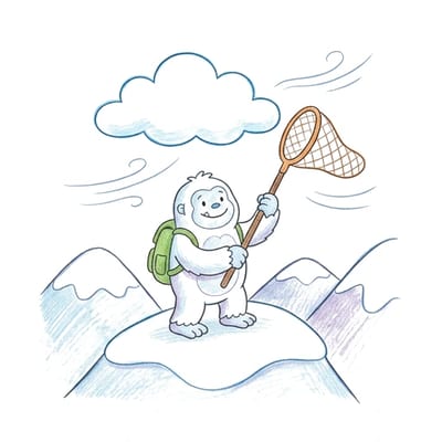 Yeti Cloud Catcher, colored example