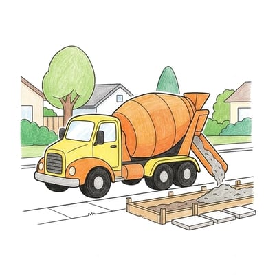 Mixer At Curb, colored example