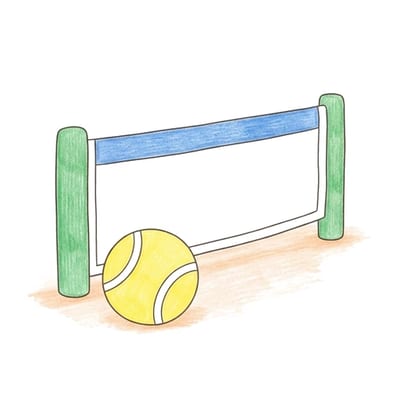 Simple Tennis Net, colored example