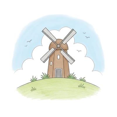 Windmill Hill, colored example