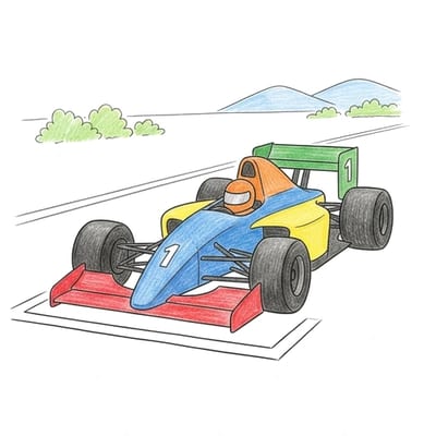 F1 Grid Ready, colored example