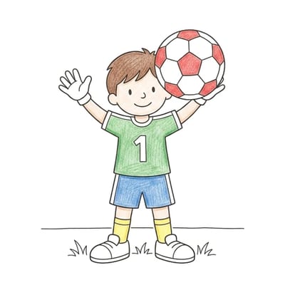 Goalkeeper Catch, colored example