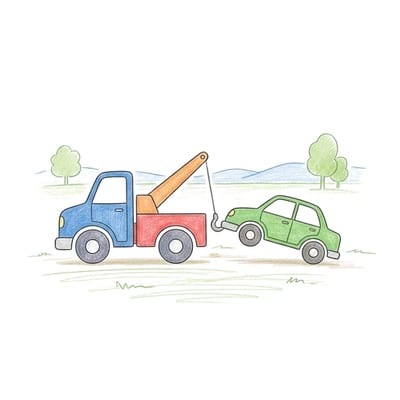 Tow Truck Lift, colored example