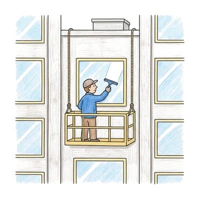Window Washer Lift, colored example