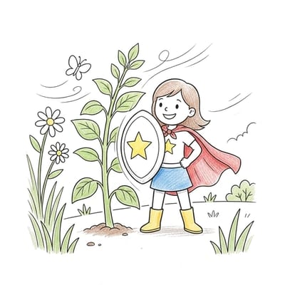 Powerful Garden Guardian, colored example