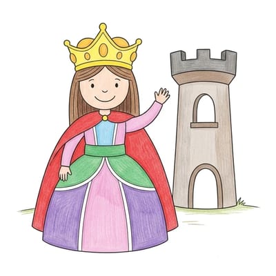 Princess Castle Wave, colored example