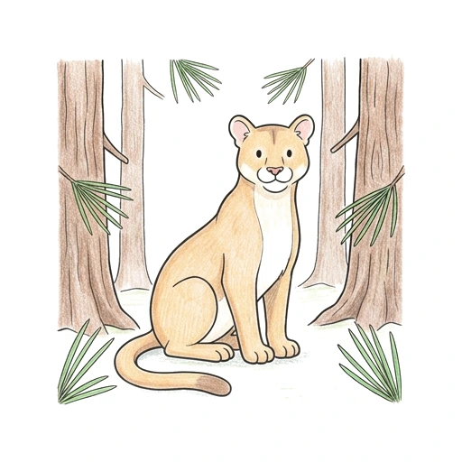 Cougar Pine Hollow, colored example
