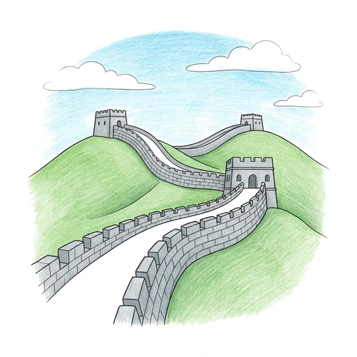 Great Wall Trail, colored example