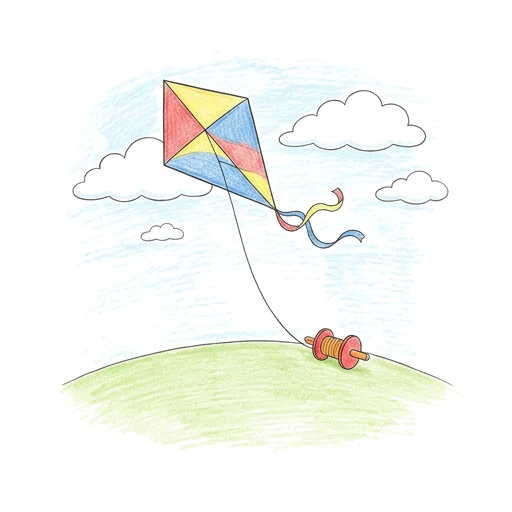 Kite Wind Dance, colored example