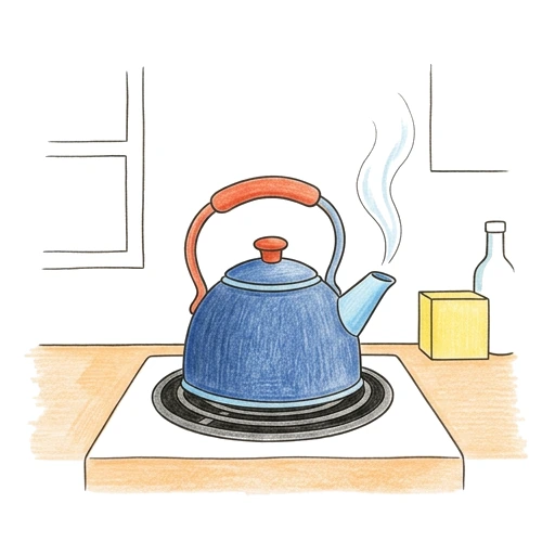 Tea Kettle Whistle, colored example