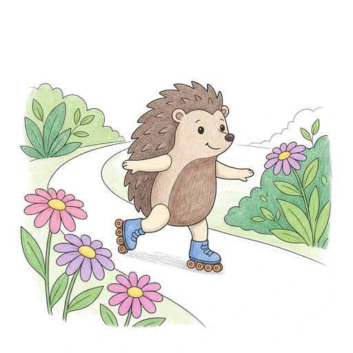 Hedgehog Roller Glide, colored example