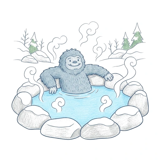 Yeti Hot Spring, colored example