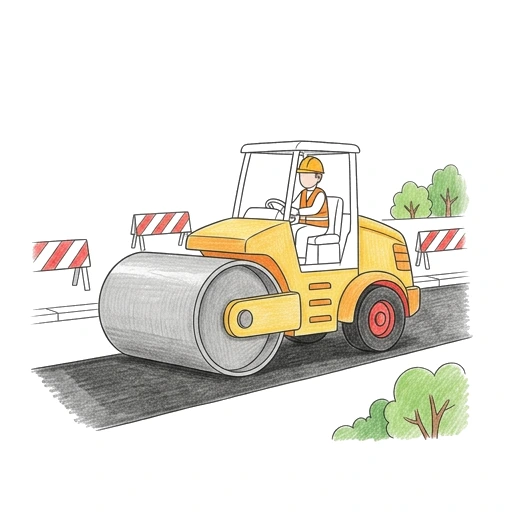 Road Roller Finish, colored example