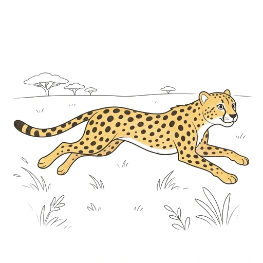 Cheetah Meadow Sprint, colored example