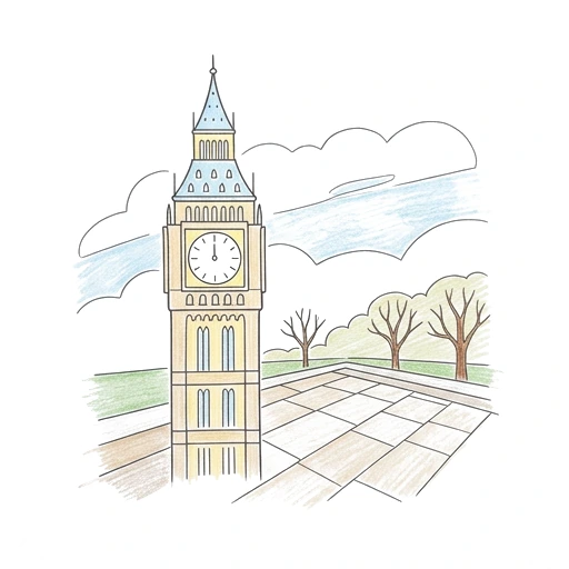 Big Ben Square, colored example