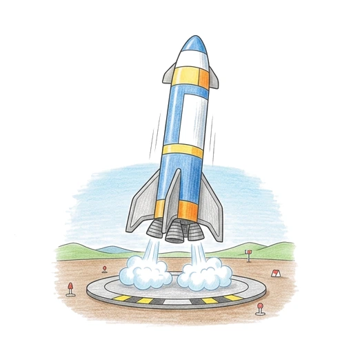 Booster Landing Pad, colored example