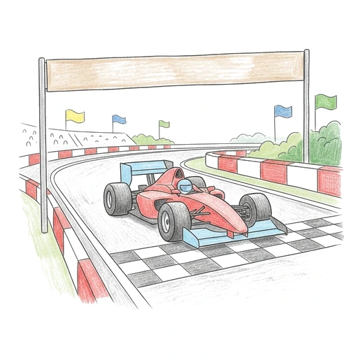 Checkerboard Finish, colored example