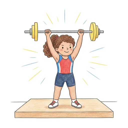 Olympic Weightlifter Lift, colored example