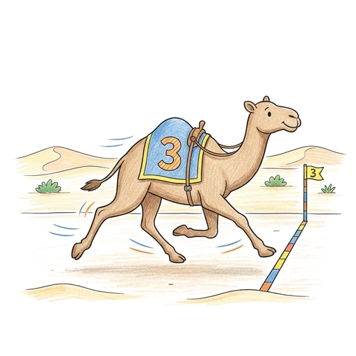 Camel Race Sprint, colored example