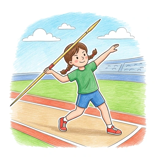 Javelin Flight, colored example