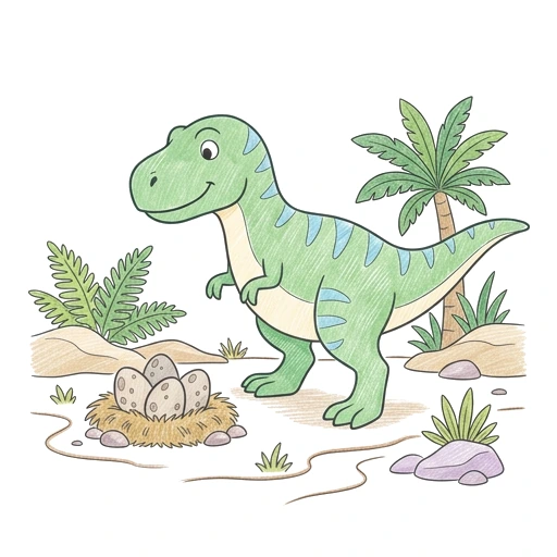 T-Rex Egg Watch, colored example