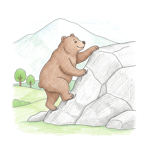 Bear Boulder Climb, colored example