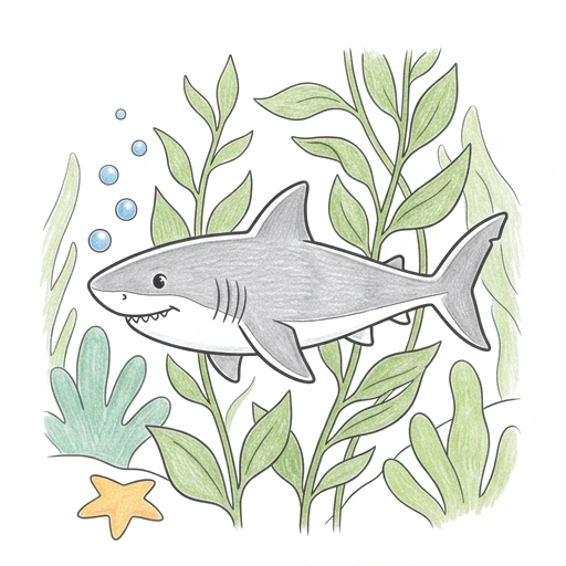 Shark Kelp Glide, colored example