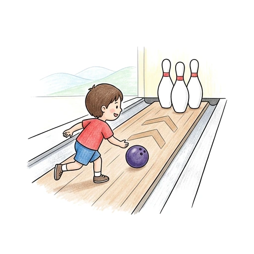 Bowling Alley Roll, colored example