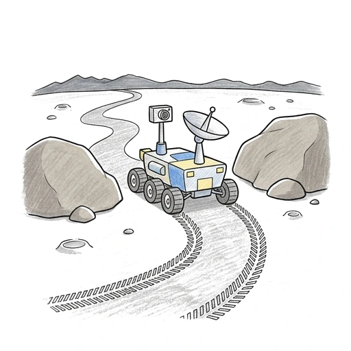 Lunar Boulder Route, colored example