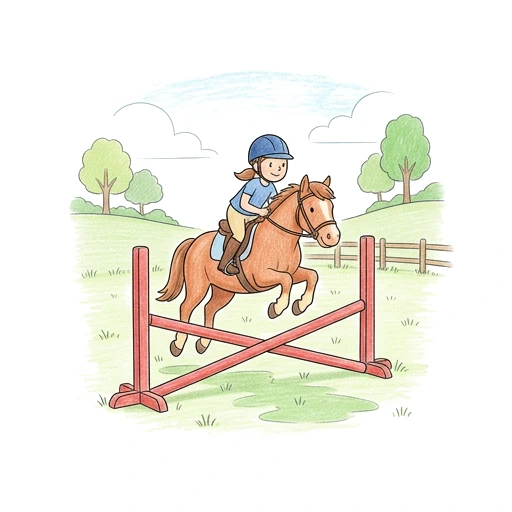 Pony Club Jump, colored example