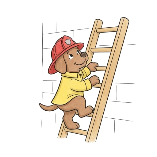 Rescue Ladder Dog, colored example