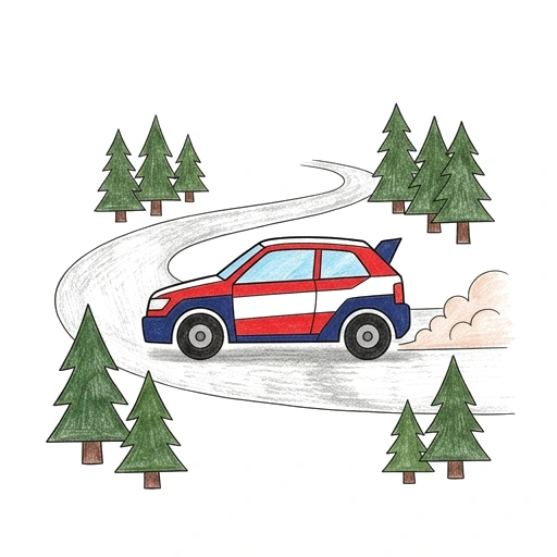 Forest Gravel Rally, colored example
