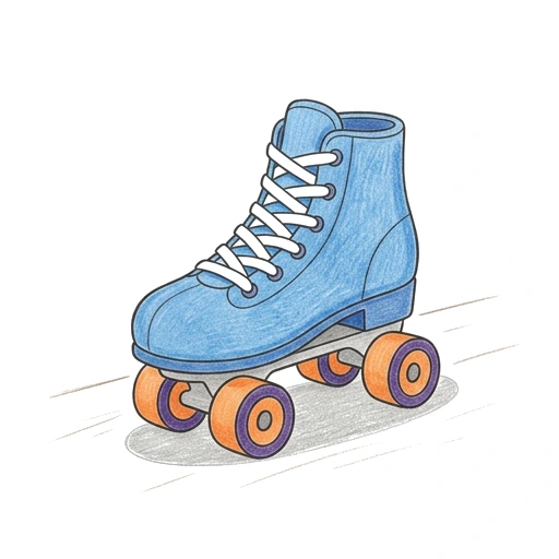 Classic Roller Skate, colored example
