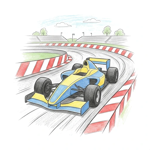 Hairpin Corner, colored example