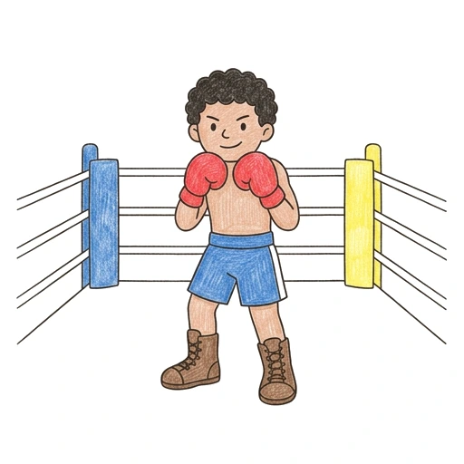 Boxing Ring Stance, colored example