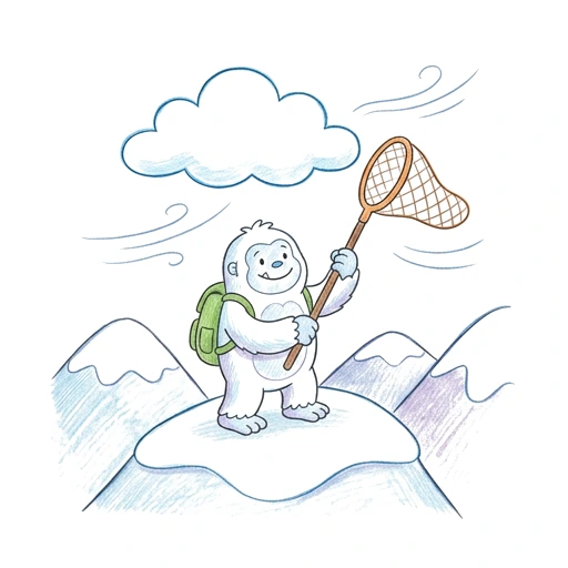 Yeti Cloud Catcher, colored example