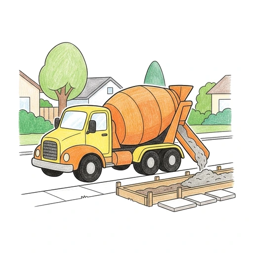 Mixer At Curb, colored example