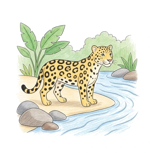 Jaguar River Stones, colored example