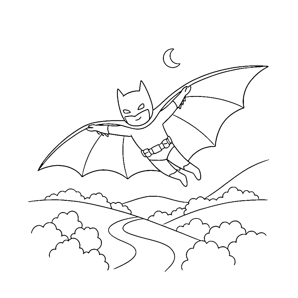 Sky Glider Patrol coloring page outline